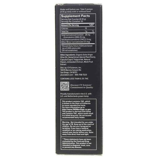 Reserve CBD 25 Mg, 1 Oz, PCBD